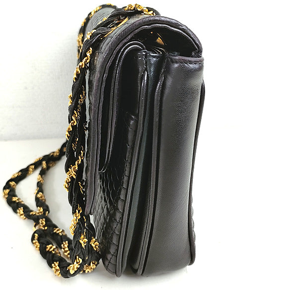 BALLY bag Shoulder bag black a003【USED】