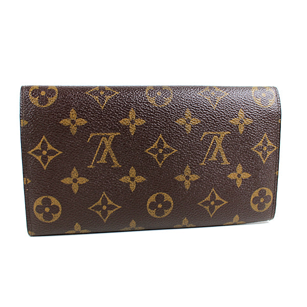 Louis Vuitton wallet long wallet LV portomone credit M61725 Monogram a025【USED】
