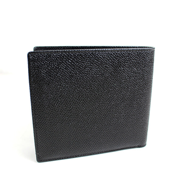 BVLGARI wallet Bi-fold Black wallet a034【USED】