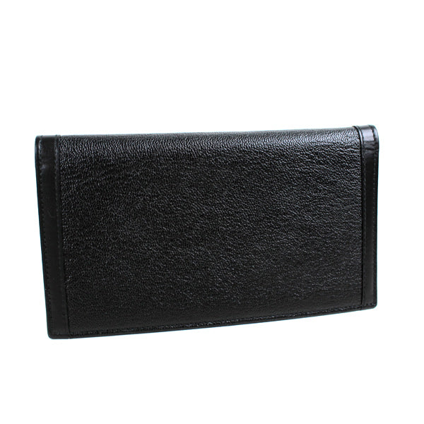BVLGARI card holder card case Black a027【USED】