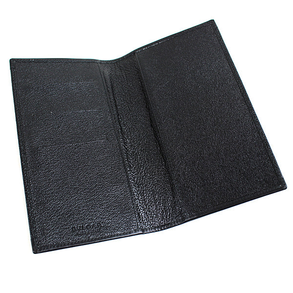 BVLGARI card holder card case Black a027【USED】