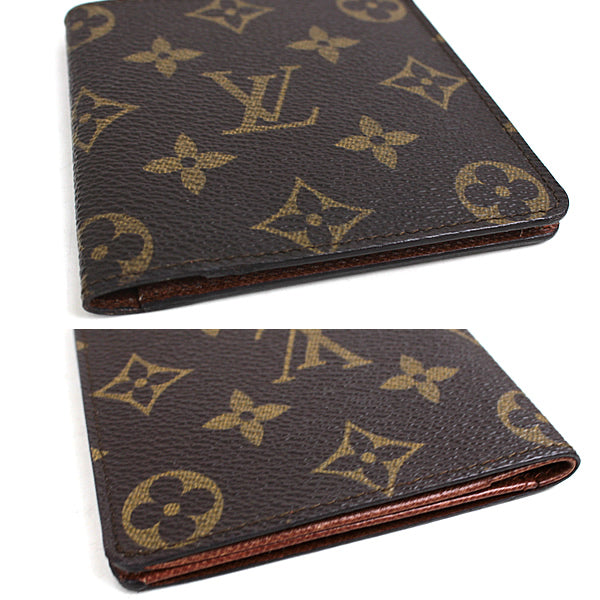 Louis Vuitton card holder Billfold card case LV Monogram bi-fold a028【USED】