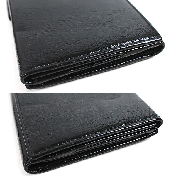 SAINT LAURENT wallet Bi-fold Black long wallet YSL a033【USED】