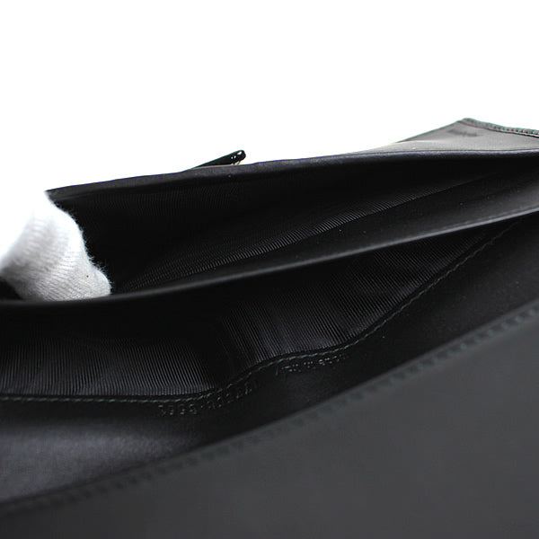 SAINT LAURENT wallet Bi-fold Black long wallet YSL a033【USED】