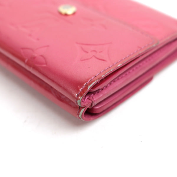 Louis Vuitton wallet Bi-fold wallet LV pink fuchsia pink VERNIS M91248 a015【USED】