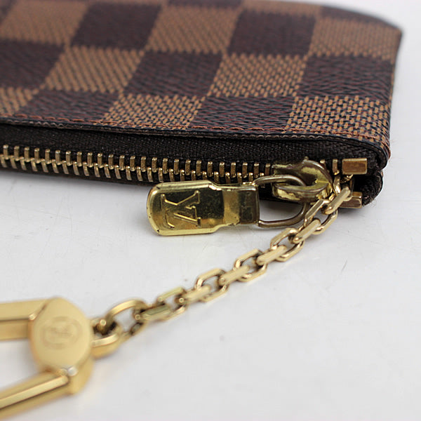 Louis Vuitton Key ring coin purse pochette cre LV DAMIER a020【USED】