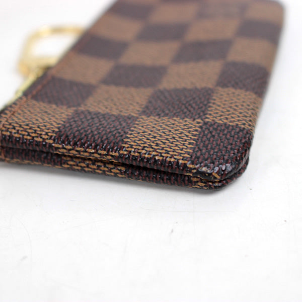 Louis Vuitton Key ring coin purse pochette cre LV DAMIER a020【USED】