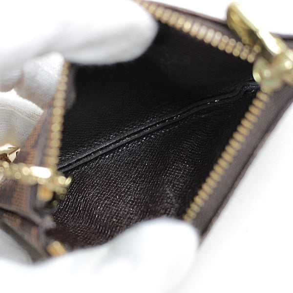 Louis Vuitton Key ring coin purse pochette cre LV DAMIER a020【USED】
