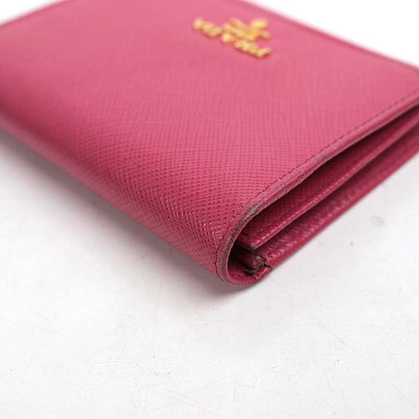 PRADA wallet trifold wallet wallet pink a016【USED】