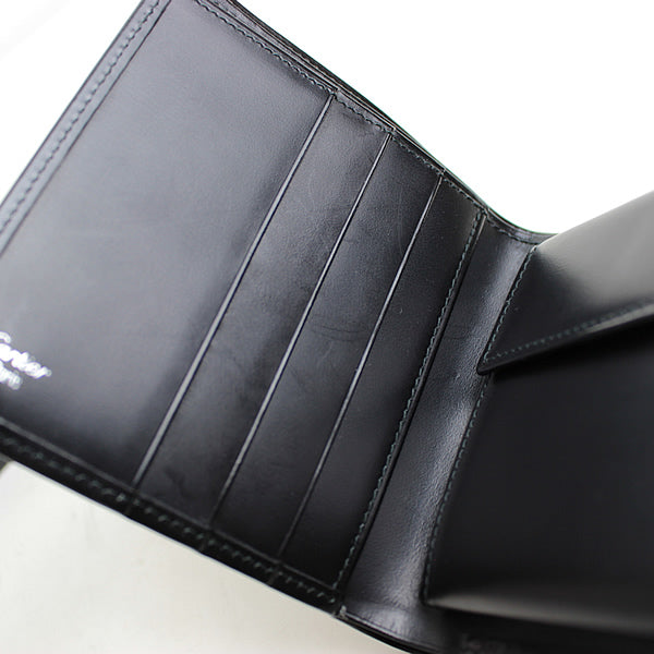 Cartier wallet Bi-fold wallet black a009【USED】