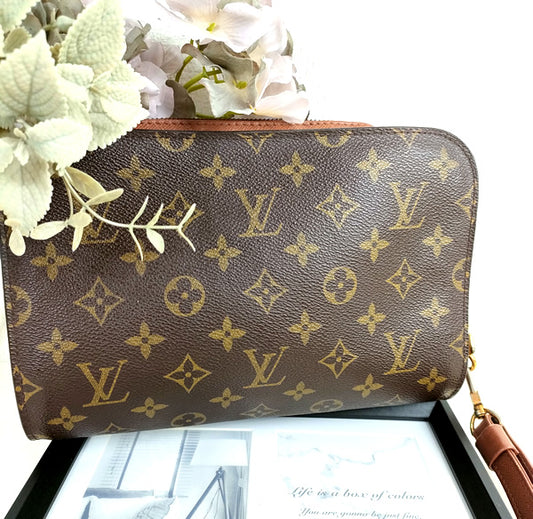 Louis Vuitton second bag bag Clutch bag  Orsay handbag  monogram M51790 LV a013【USED】