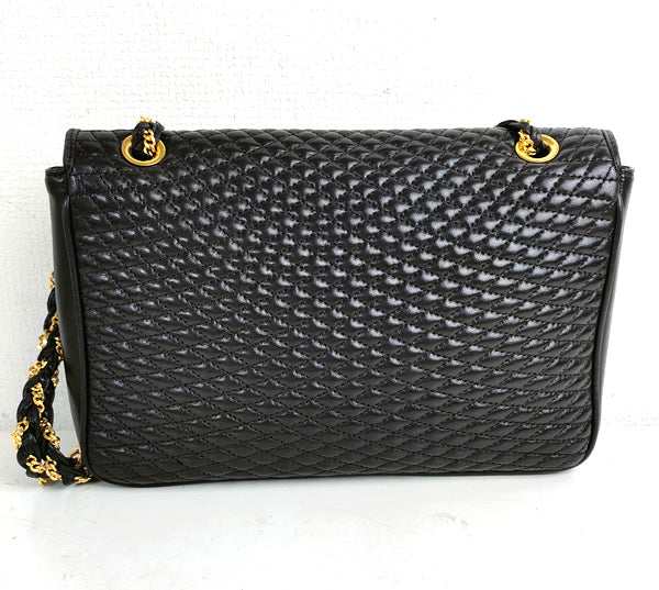 BALLY bag  Shoulder bag  black a003【USED】