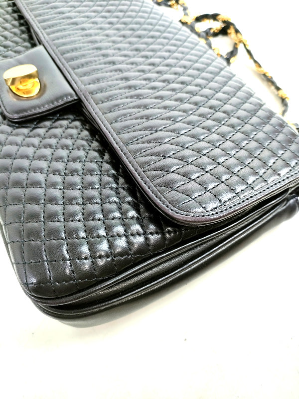 BALLY bag  Shoulder bag  black a003【USED】