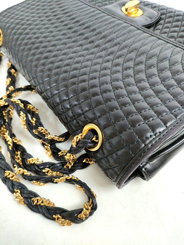 BALLY bag  Shoulder bag  black a003【USED】
