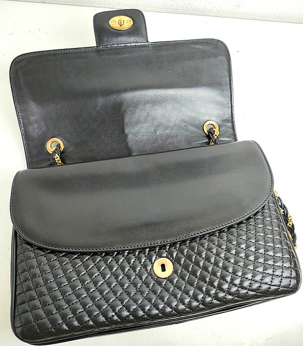 BALLY bag  Shoulder bag  black a003【USED】