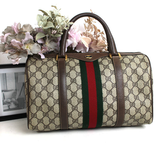 GUCCI  old GUCCI Boston bag travel bag a001【USED】