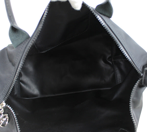 LONGCHAMP bag  handbag Shoulder bag  black 2WAY a023【USED】