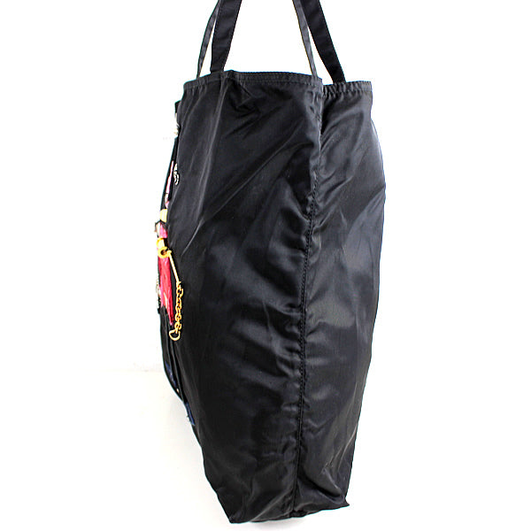PRADA bag tote bag robot Nylon black a022【USED】