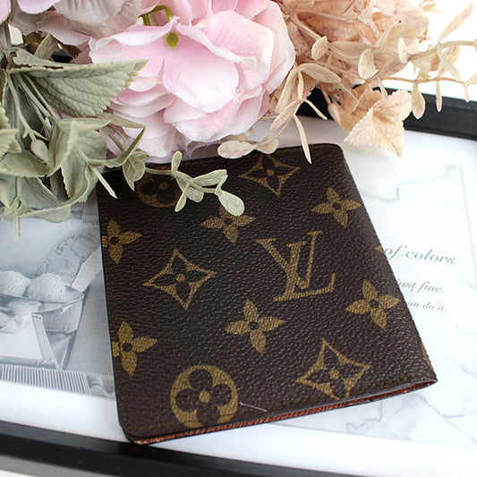 Louis Vuitton card holder Billfold card case LV Monogram bi-fold a028【USED】