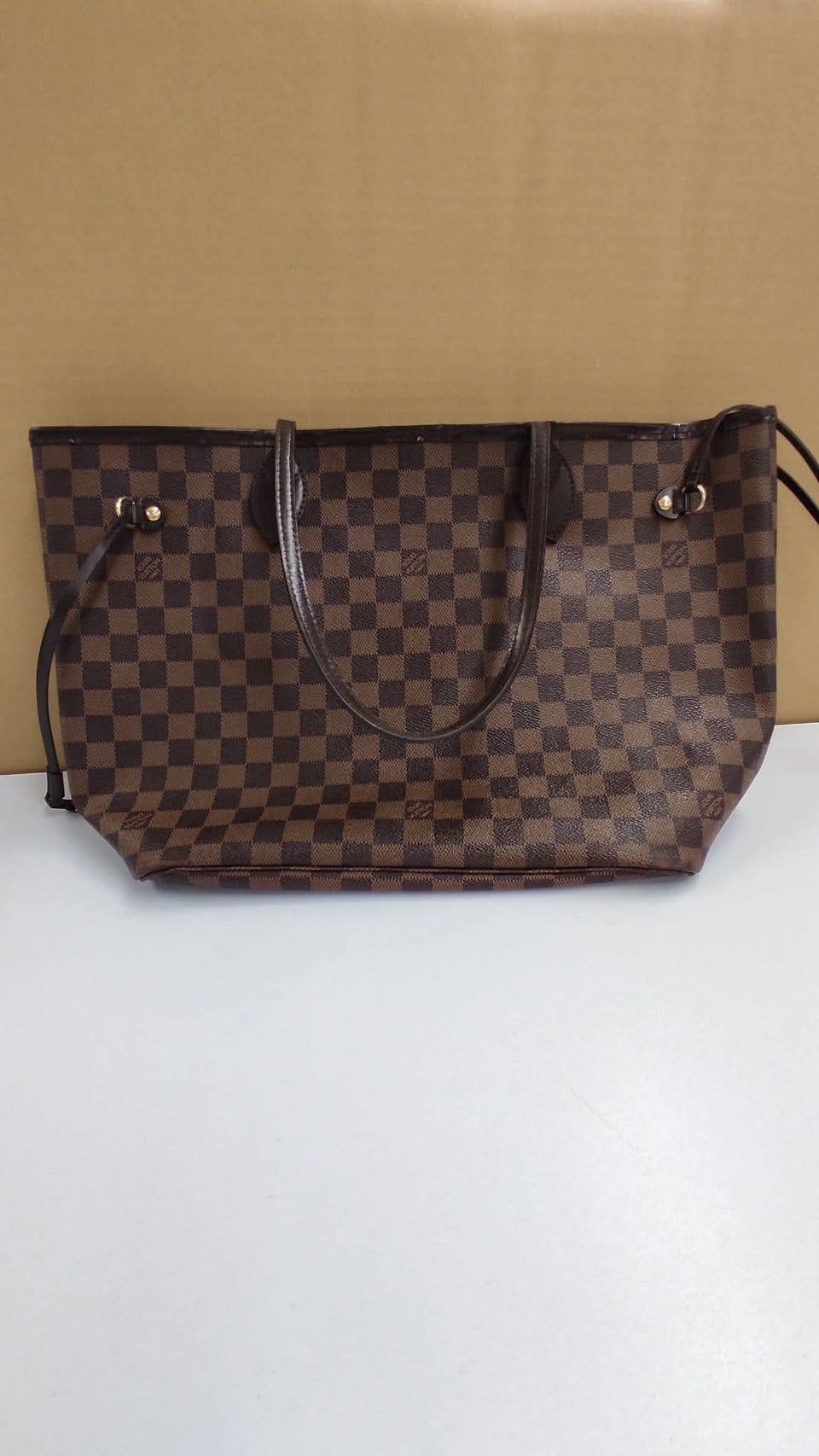 Louis Vuitton Neverfull Damier ToteBag Handbag i7030【USED】