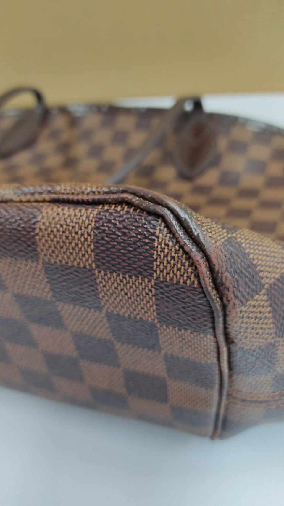 Louis Vuitton Neverfull Damier ToteBag Handbag i7030【USED】