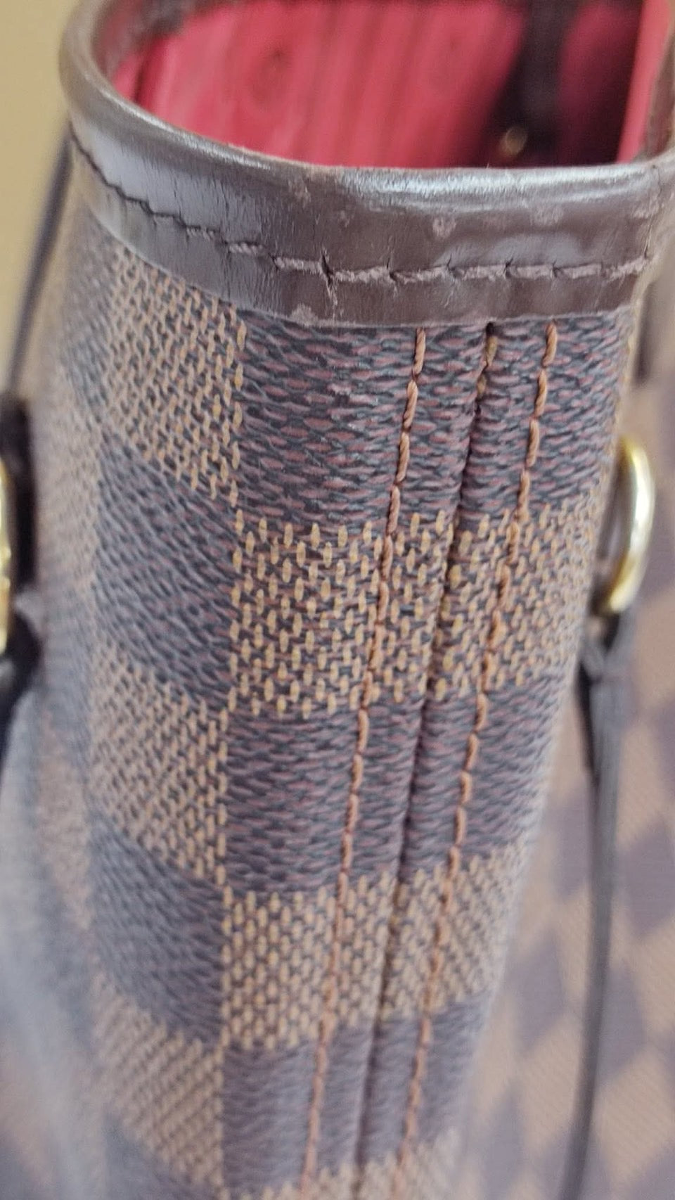 Louis Vuitton Neverfull Damier ToteBag Handbag i7030【USED】