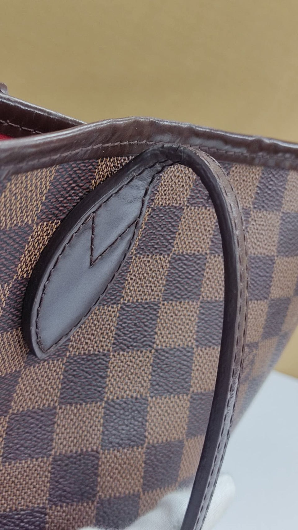 Louis Vuitton Neverfull Damier ToteBag Handbag i7030【USED】
