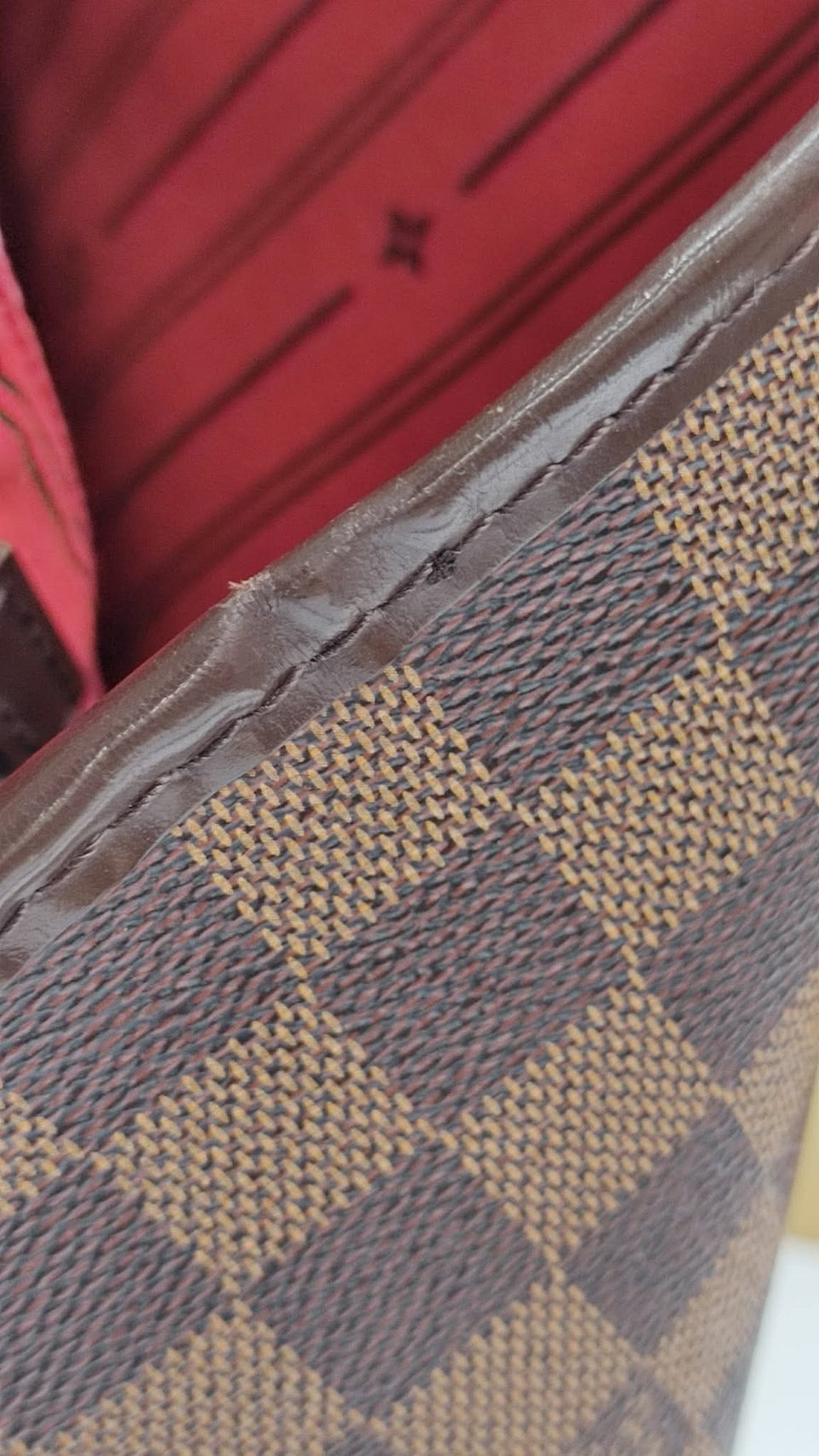 Louis Vuitton Neverfull Damier ToteBag Handbag i7030【USED】