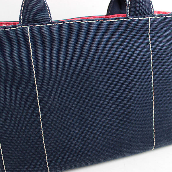 PRADA bag  CANAPA handbag Shoulder bag navy blue  denim 2WAY 1BG439 a019【USED】