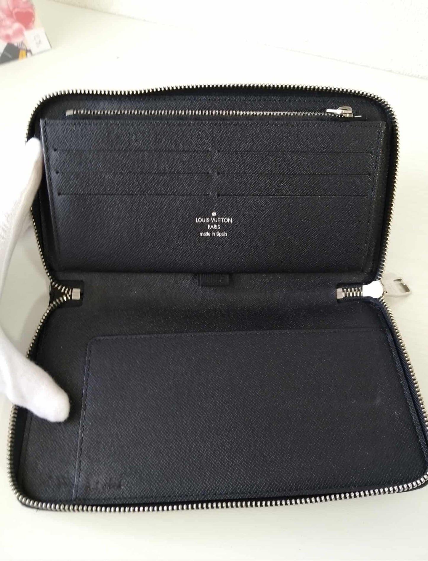 Louis Vuitton wallet LV Damier Zippy Round Fastener Long Wallet【USED】