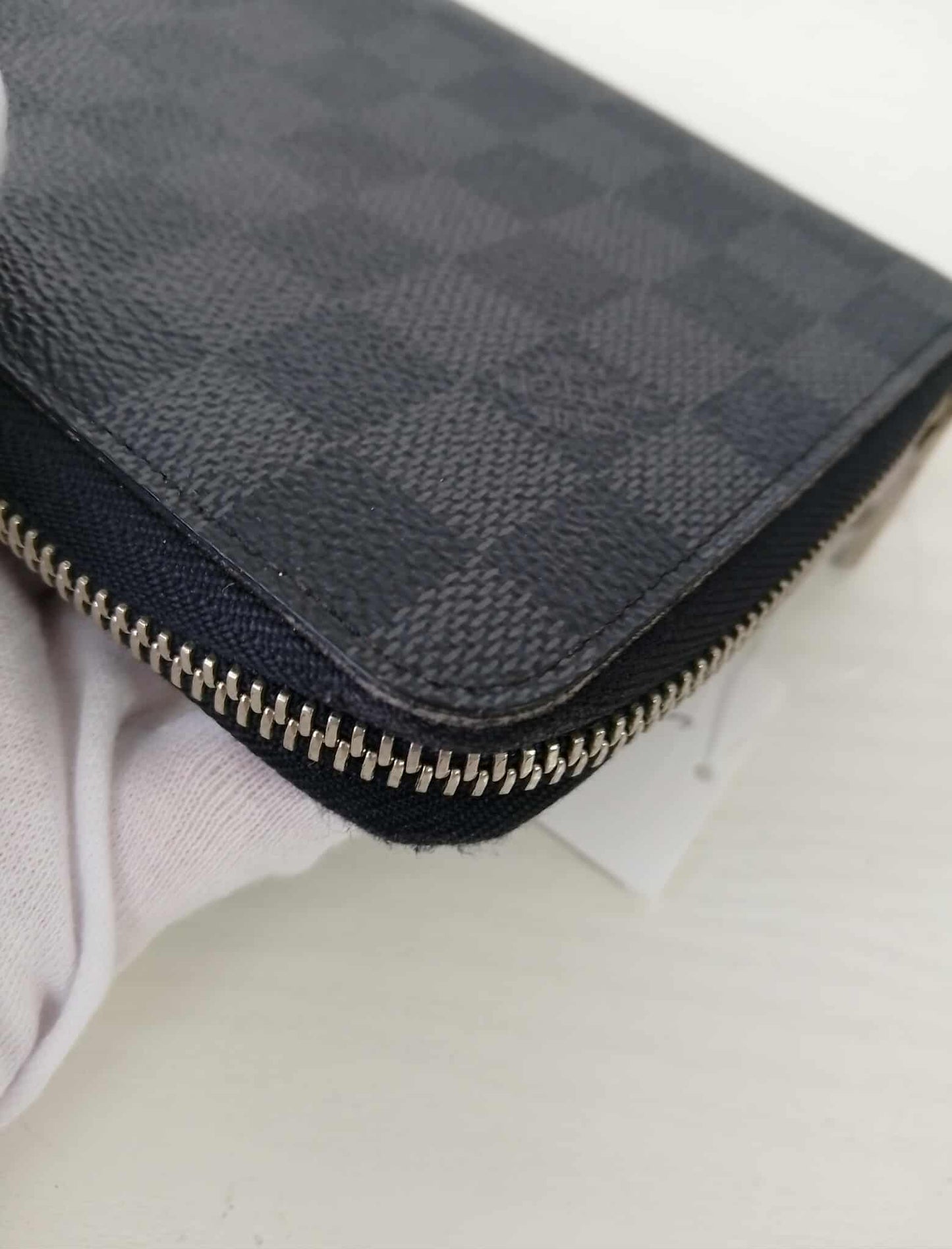 Louis Vuitton wallet LV Damier Zippy Round Fastener Long Wallet【USED】