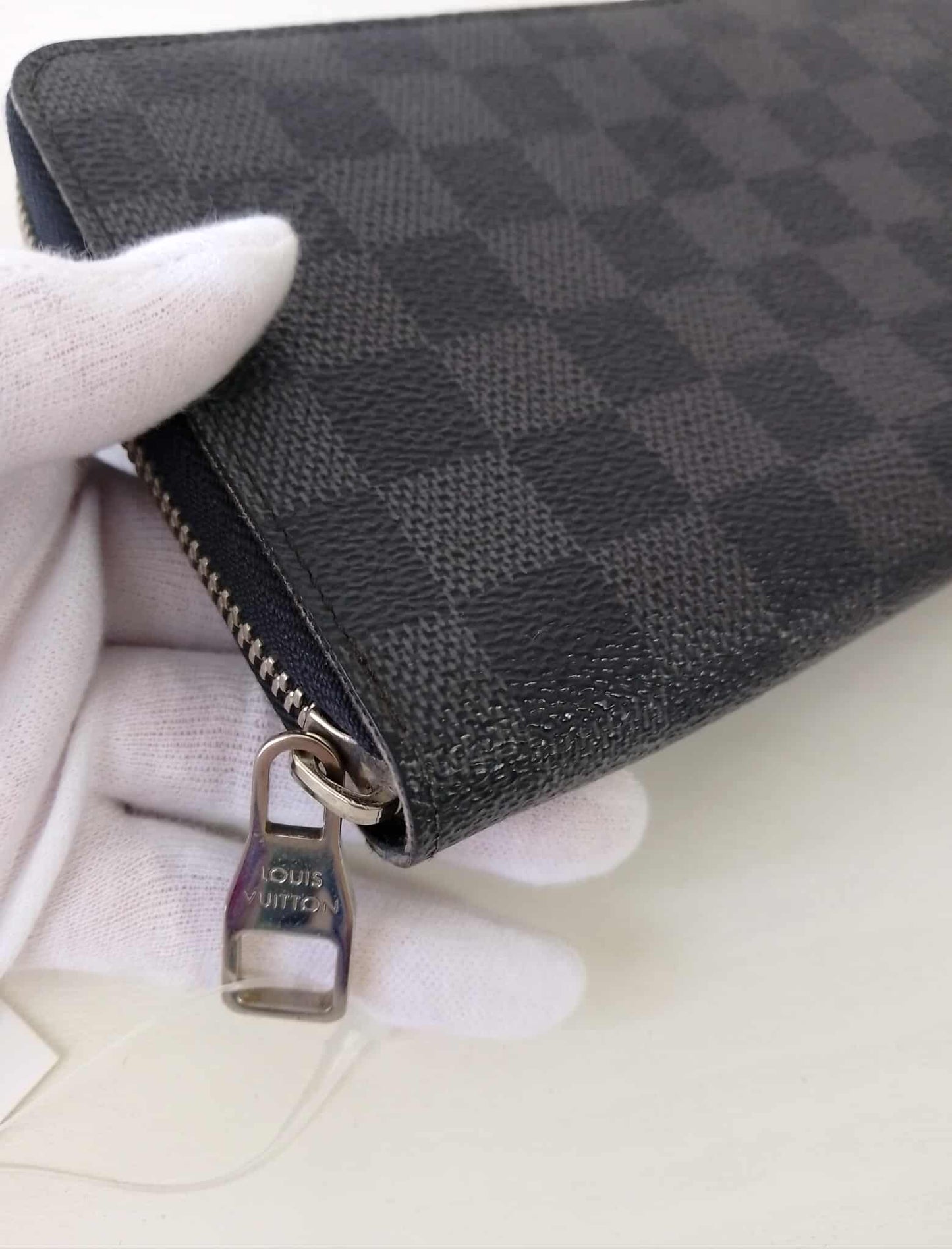 Louis Vuitton wallet LV Damier Zippy Round Fastener Long Wallet【USED】