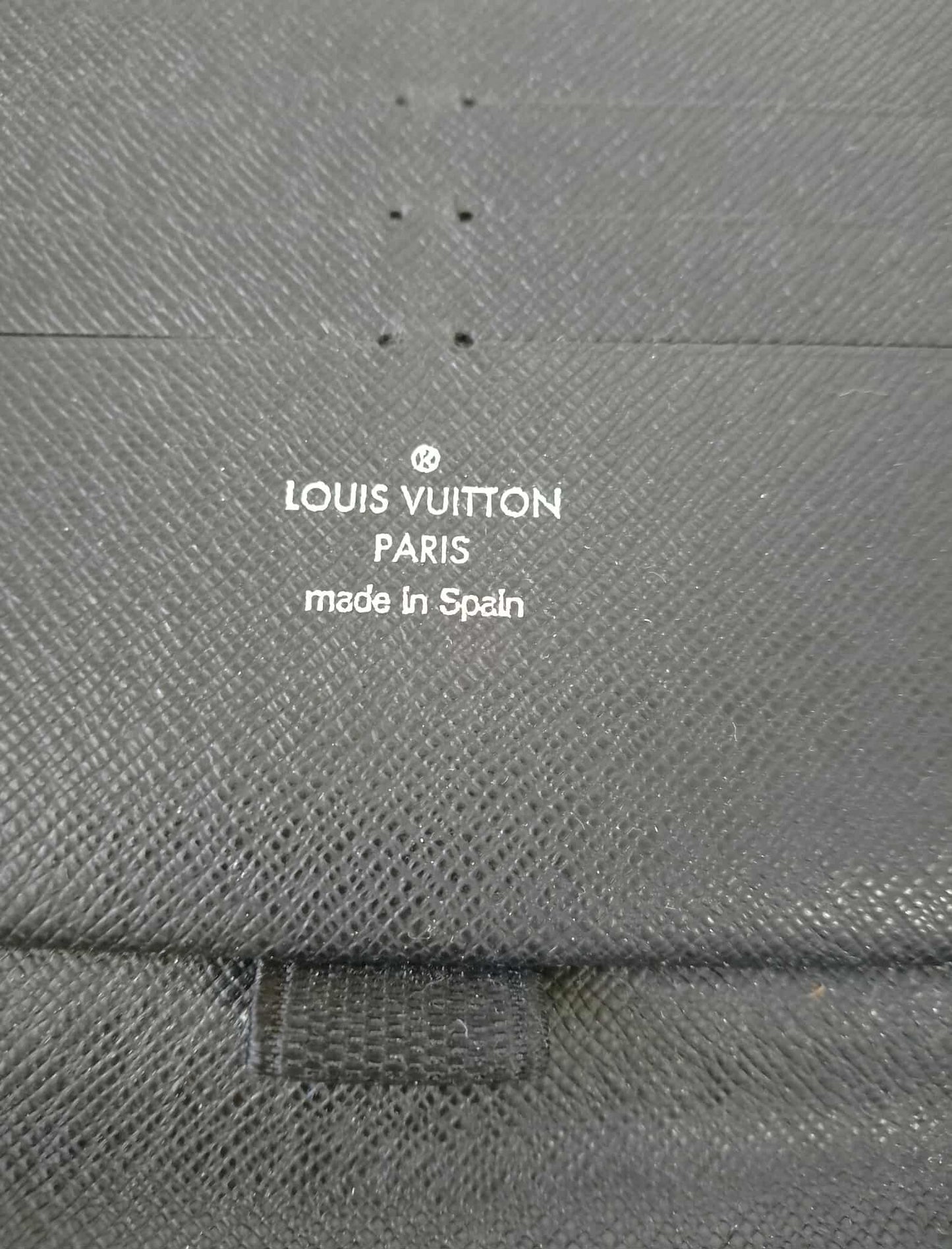Louis Vuitton wallet LV Damier Zippy Round Fastener Long Wallet【USED】