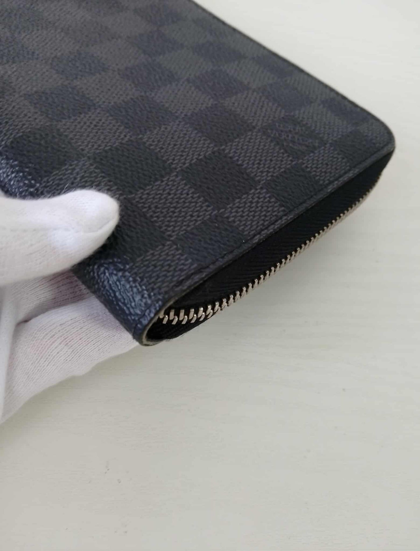 Louis Vuitton wallet LV Damier Zippy Round Fastener Long Wallet【USED】